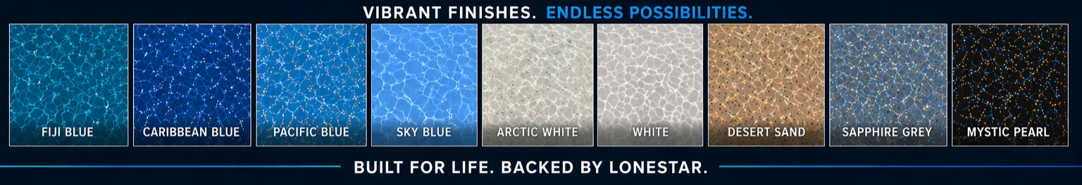 Custom pool colour options